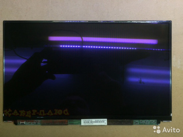 матрица для ноутбука ltd111ewax 11.1", WXGA HD 1366x768, cветодиодная (LED) , Toshiba