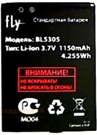Аккумулятор Fly BL5305 3.7V 1150mAh